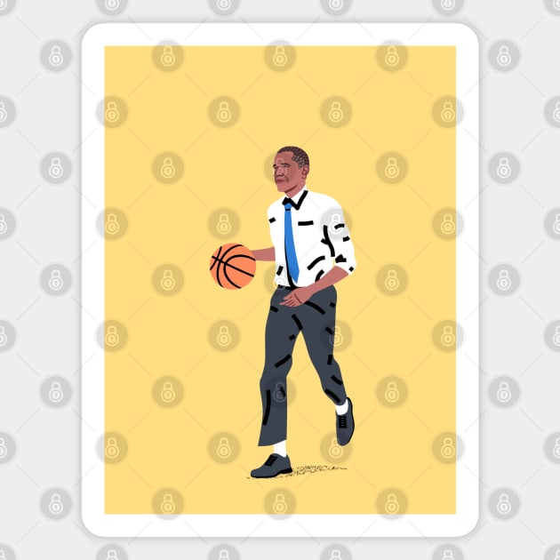 Balling Barack Magnet by Elad Shagrir